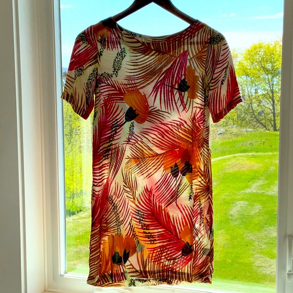 Novella Royale Roadie Mini Dress in Rust Palm
